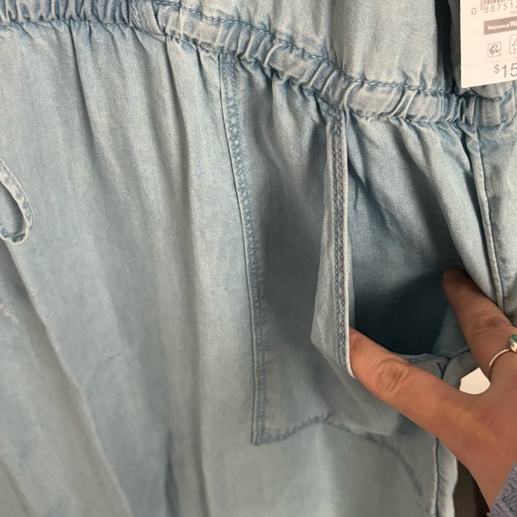 • NWT! Denim Tie Waist Dress • - Picture 7 of 11